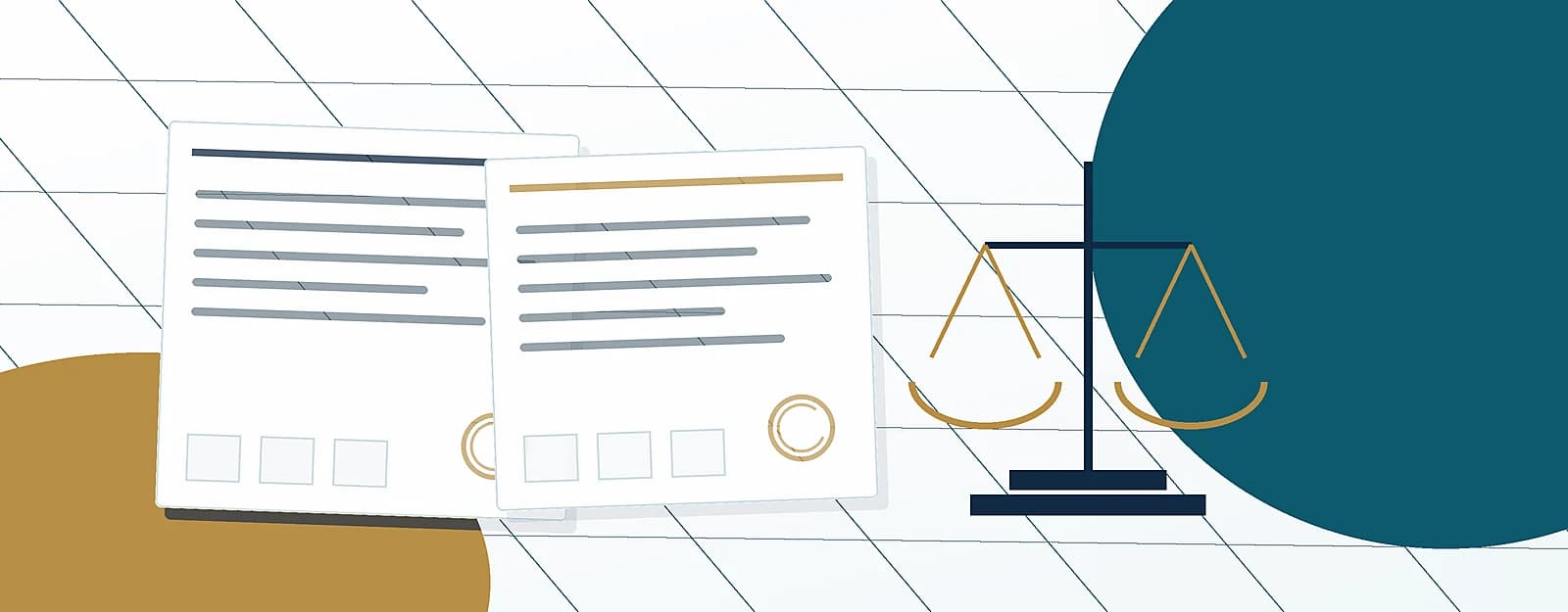 Enuncia legal documentation workflow with document review and legal scales